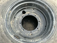 Set 4 nokian hakkapeliitta tri tractorbanden met stalen velgen – 480/80 r34 + 400/80 r24 - afbeelding 14 van  20