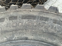 Set 4 nokian hakkapeliitta tri tractorbanden met stalen velgen – 480/80 r34 + 400/80 r24 - afbeelding 2 van  17