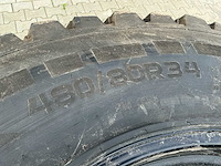 Set 4 nokian hakkapeliitta tri tractorbanden met stalen velgen – 480/80 r34 + 400/80 r24 - afbeelding 10 van  17