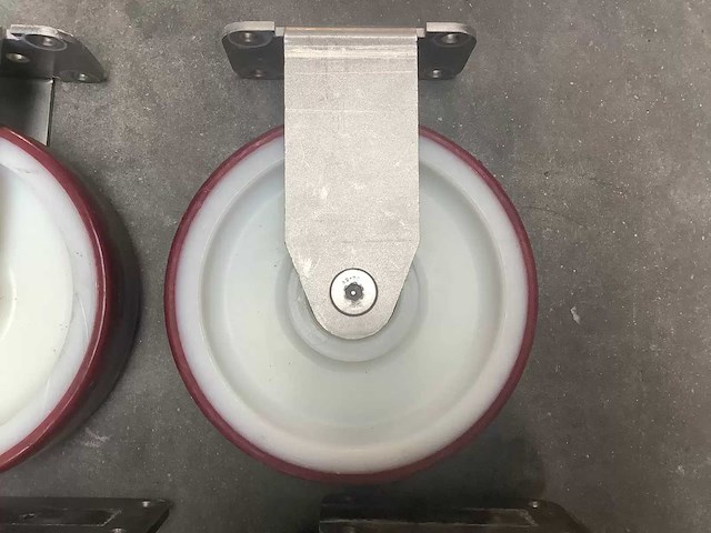 Set (4 stuks) zwenk- en bokwielen ø 20 cm - afbeelding 7 van  7