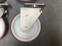Set (4 stuks) zwenk- en bokwielen ø 20 cm - afbeelding 5 van  7