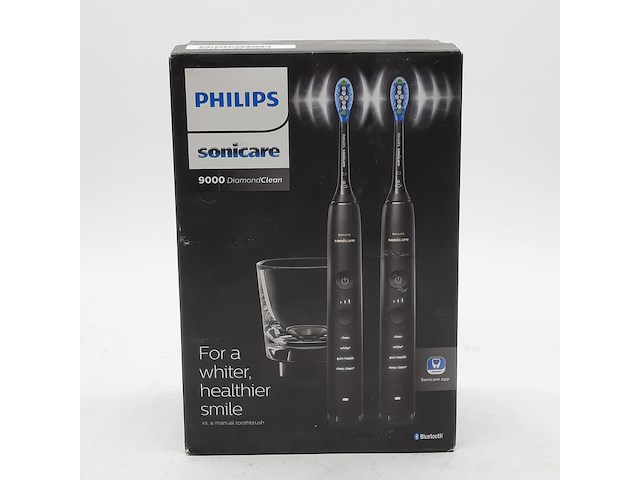 Set a 2x elektrische tandenborstel, phillips, sonicare 9000 diamond clean - afbeelding 1 van  3