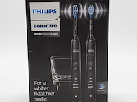 Set a 2x elektrische tandenborstel, phillips, sonicare 9000 diamond clean - afbeelding 1 van  3