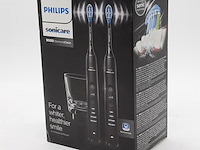 Set a 2x elektrische tandenborstel, phillips, sonicare 9000 diamond clean - afbeelding 3 van  4