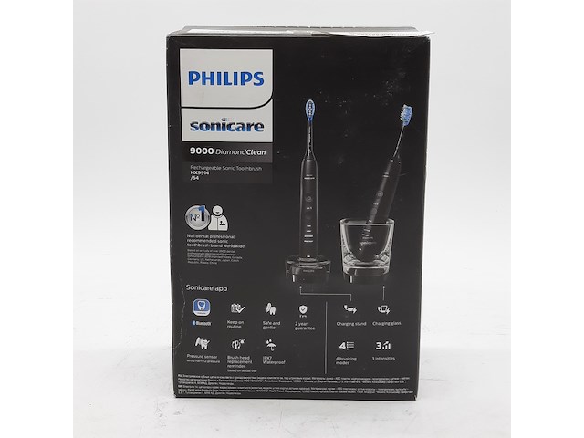 Set a 2x elektrische tandenborstel, phillips, sonicare 9000 diamond clean - afbeelding 1 van  4