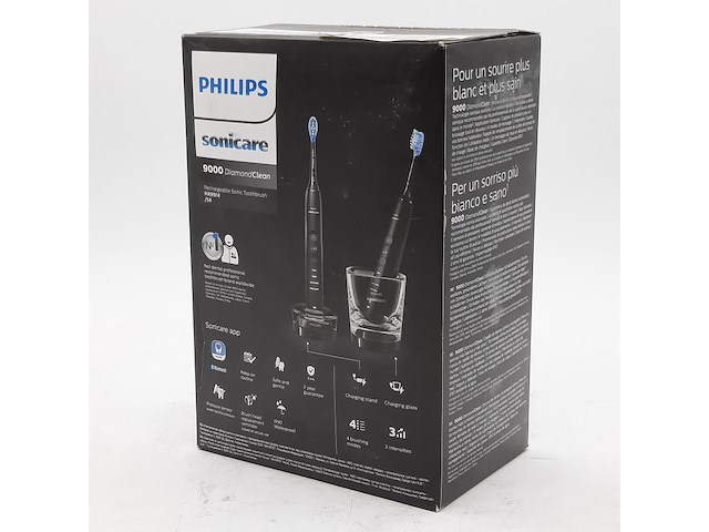 Set a 2x elektrische tandenborstel, phillips, sonicare 9000 diamond clean - afbeelding 2 van  4