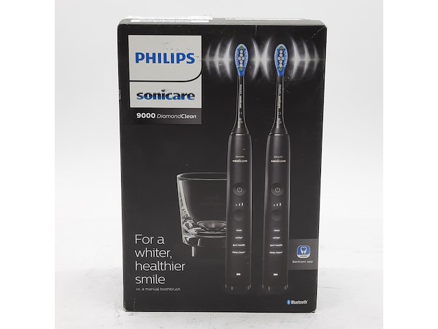 Set a 2x elektrische tandenborstel, phillips, sonicare 9000 diamond clean - afbeelding 3 van  4