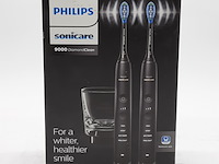 Set a 2x elektrische tandenborstel, phillips, sonicare 9000 diamond clean - afbeelding 3 van  4
