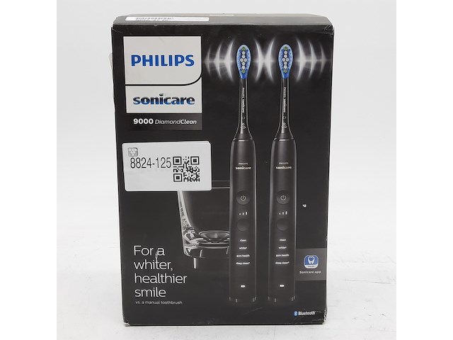 Set a 2x elektrische tandenborstel, phillips, sonicare 9000 diamond clean - afbeelding 1 van  3