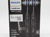 Set a 2x elektrische tandenborstel, phillips, sonicare 9000 diamond clean - afbeelding 1 van  3