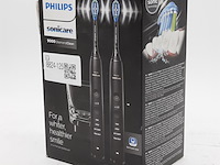 Set a 2x elektrische tandenborstel, phillips, sonicare 9000 diamond clean - afbeelding 2 van  3
