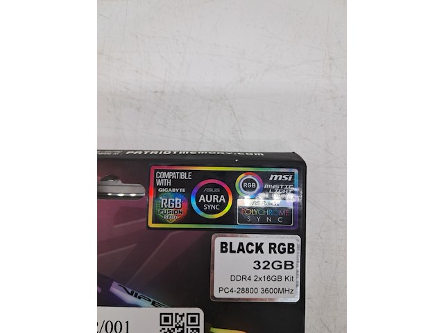 Set a 2x geheugenkaart, patriot, viper rgb ddr4, 2x 16gb - afbeelding 3 van  4