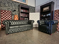 Set chesterfield, brighton, zwart - afbeelding 3 van  6