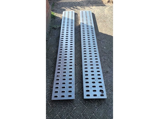 Set demo oprijplaten, grijs / chroom - afbeelding 1 van  6