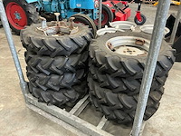 Set firestone dubbelucht band en velg voor ferrari tractor 6,50-16 (8x) - afbeelding 1 van  12