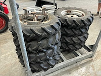 Set firestone dubbelucht band en velg voor ferrari tractor 6,50-16 (8x) - afbeelding 4 van  8
