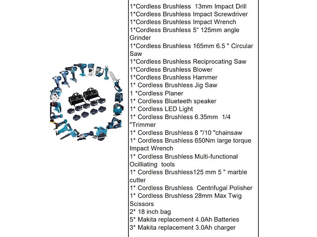 Set gereedschap blauw, 2026 - afbeelding 1 van  1