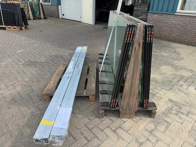 Set glaspanelen - 102cm x 210cm helder (4x3) - afbeelding 7 van  11