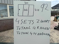 Set glaspanelen - 102cm x 210cm helder (4x3) - afbeelding 8 van  11