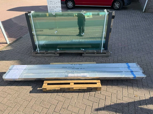 Set glaspanelen - 102cm x 215cm helder (6x3) - afbeelding 9 van  11