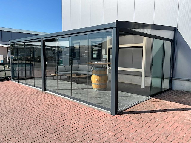 Set glaspanelen - 102cm x 215cm helder (8x3) - afbeelding 1 van  11