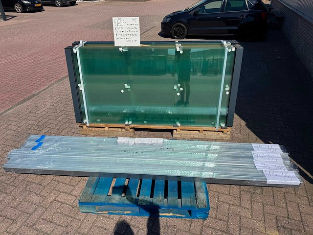 Set glaspanelen - 102cm x 215cm helder (8x3) - afbeelding 9 van  11