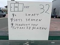 Set glaspanelen - 102cm x 235cm helder (9x3) - afbeelding 7 van  10