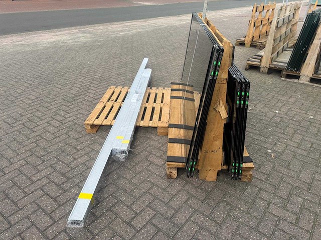 Set glaspanelen - 82 & 102 cm x 235cm getint (2x3) & (1x4) - afbeelding 5 van  10