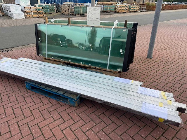Set glaspanelen - 82,86 & 94x255 helder (4x4), (2x4) & (2x3) - afbeelding 4 van  10