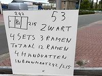 Set glaspanelen - 82cm x 215cm helder (4x3) - afbeelding 8 van  9