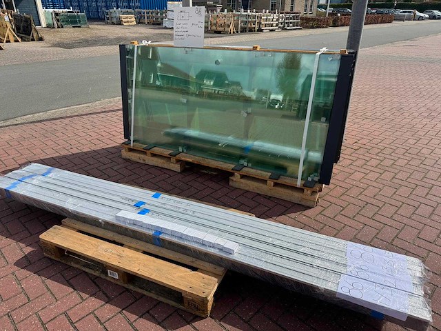 Set glaspanelen - 82cm x 220cm helder (2x3) - afbeelding 5 van  11