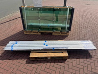 Set glaspanelen - 82cm x 220cm helder (2x3) - afbeelding 9 van  11