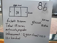 Set glaspanelen - 82cm x 220cm helder (2x3) - afbeelding 10 van  11