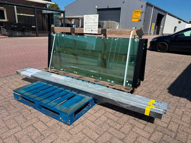 Set glaspanelen - 82cm x 220cm helder (4x3) - afbeelding 5 van  11