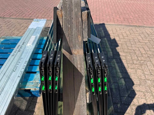 Set glaspanelen - 82cm x 220cm helder (4x3) - afbeelding 8 van  11