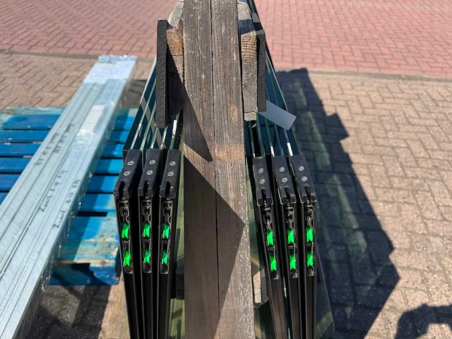 Set glaspanelen - 82cm x 220cm helder (4x3) - afbeelding 8 van  11