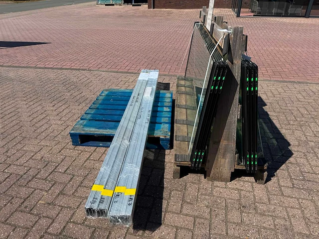 Set glaspanelen - 82cm x 220cm helder (4x3) - afbeelding 7 van  11