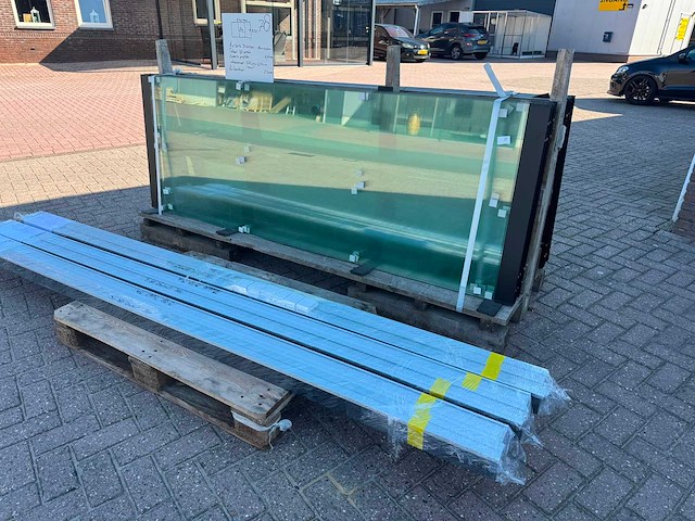 Set glaspanelen - 82cm x 235cm helder (6x3) - afbeelding 5 van  11