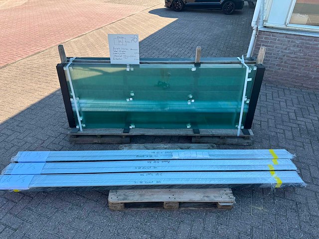 Set glaspanelen - 82cm x 235cm helder (6x3) - afbeelding 9 van  11