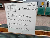 Set glaspanelen - 82cm x 240cm helder (5x3) - afbeelding 8 van  10