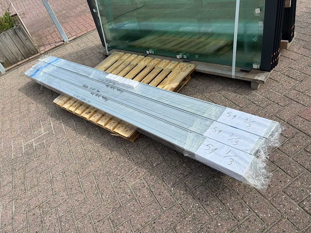 Set glaspanelen - 86cm x 220cm helder (6x3) - afbeelding 8 van  11