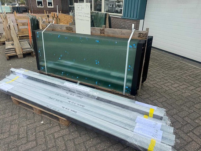 Set glaspanelen - 86cm x 225cm helder (11x3) - afbeelding 5 van  11