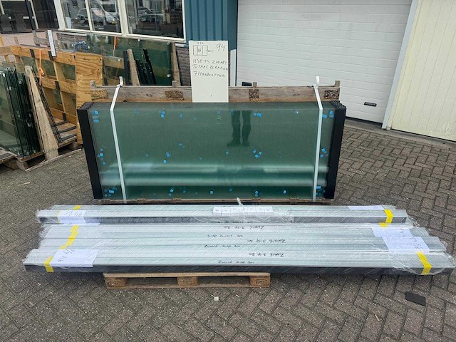 Set glaspanelen - 86cm x 225cm helder (11x3) - afbeelding 9 van  11