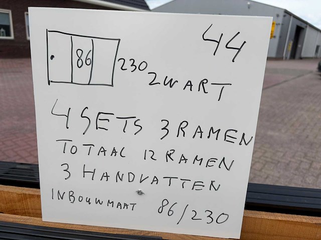 Set glaspanelen - 86cm x 230cm getint (4x3) - afbeelding 8 van  10