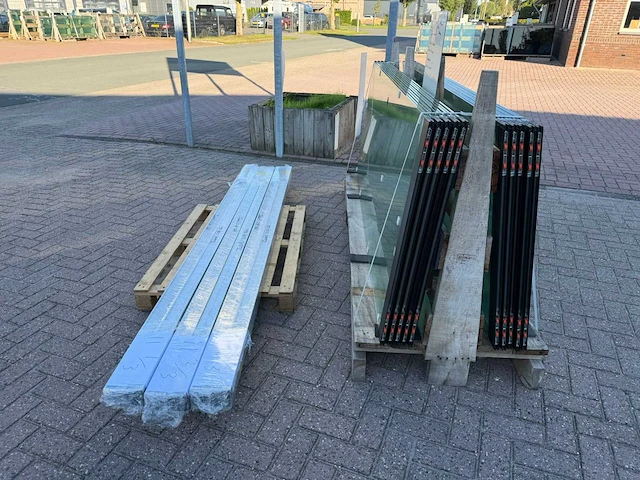 Set glaspanelen - 86cm x 240cm helder (6x3) - afbeelding 7 van  11