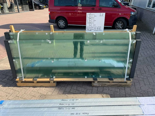 Set glaspanelen - 90, 82 & 78cm x 245cm helder (8x3) - afbeelding 5 van  11