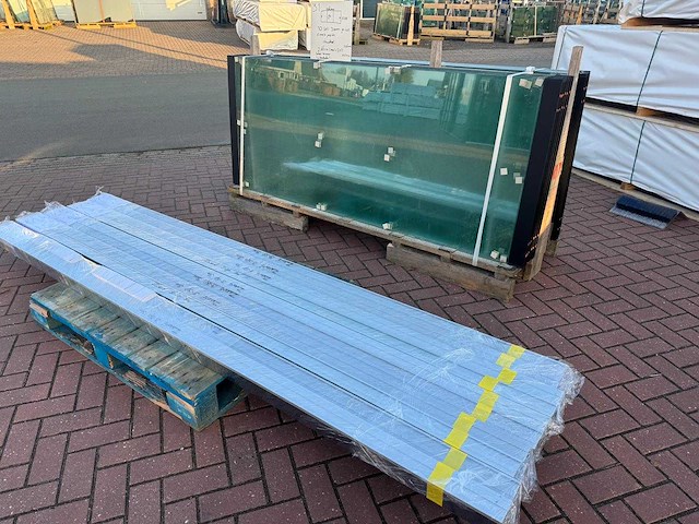 Set glaspanelen - 90cm x 225cm helder (10x3) - afbeelding 2 van  8