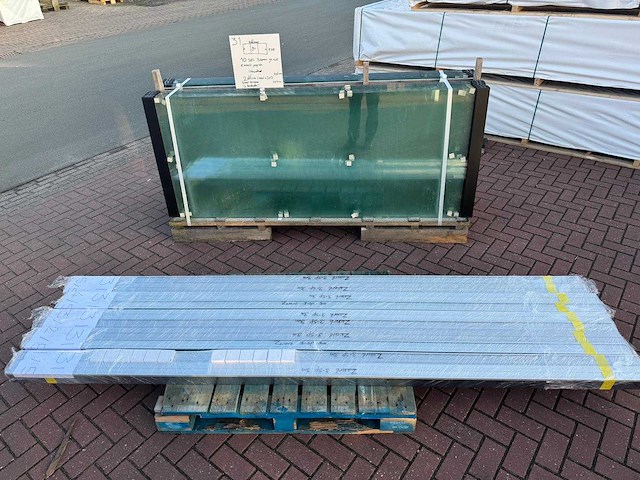 Set glaspanelen - 90cm x 225cm helder (10x3) - afbeelding 6 van  8