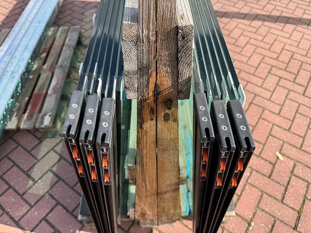 Set glaspanelen - 90cm x 250cm helder (4x3) - afbeelding 7 van  10