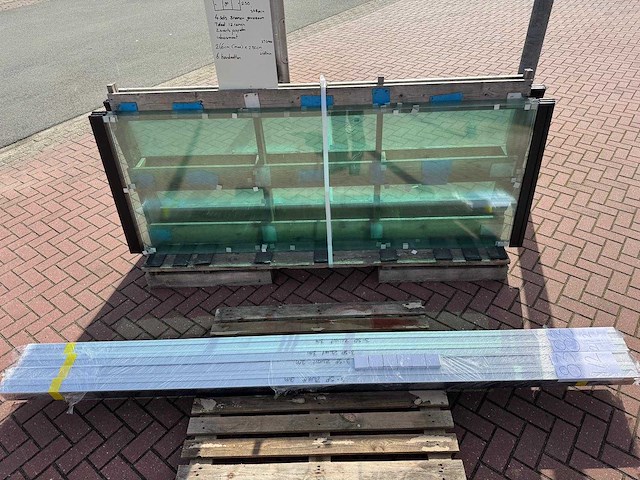 Set glaspanelen - 90cm x 250cm helder (4x3) - afbeelding 9 van  11